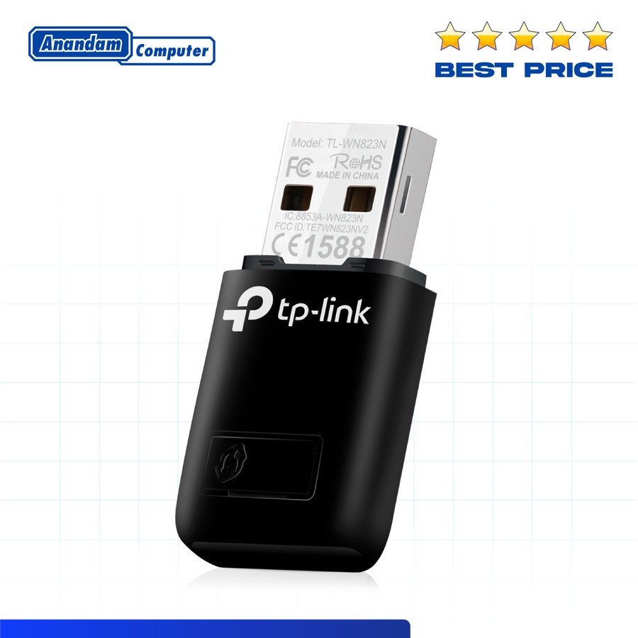 TP-Link TL-WN823N 300Mbps Mini Wireless N USB Adapter - TPLink WN823