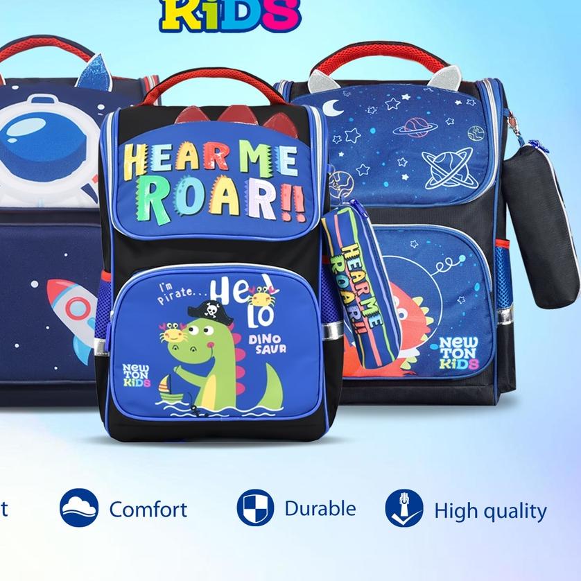 ◌ Newtonkids - Tas Ransel Susun Anak Terbaru/Tas Ransel Sekolah SD/Tas Newton Kids/Tas Ransel Karakt