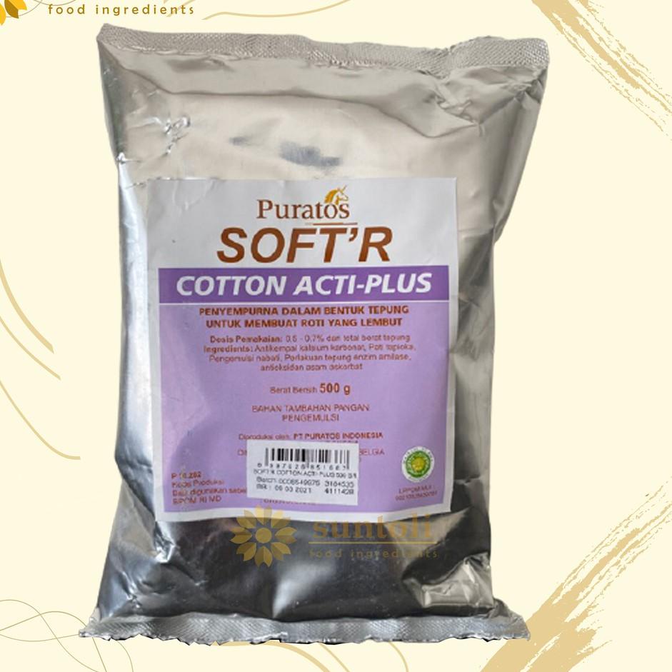 

➭ Puratos Soft'r Cotton Acti-Plus Improver For Soft Bread / Bahan Pelembut Kue - 500 gr ➼
