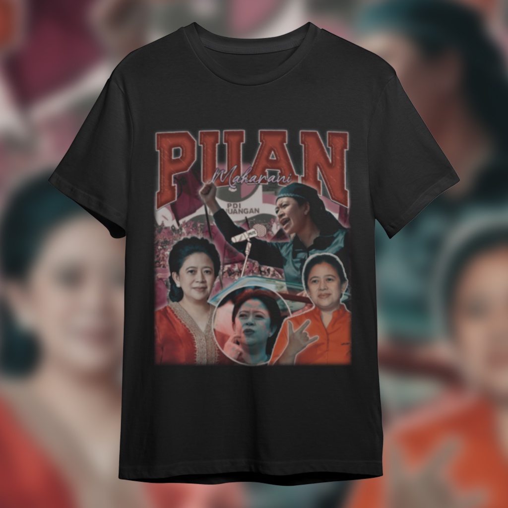 KAOS - PUAN MAHARANI / T-SHIRT PUAN MAHARANI / PUAN MAHARANI BOOTLEG T-SHIRT VINTAGE STYLE / VINTAGE