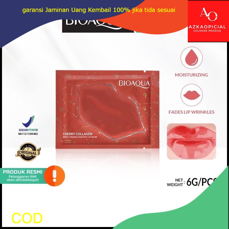 Masker Bibir Bioaqua Cherry Lips Mask 6gr (sachet) lmn