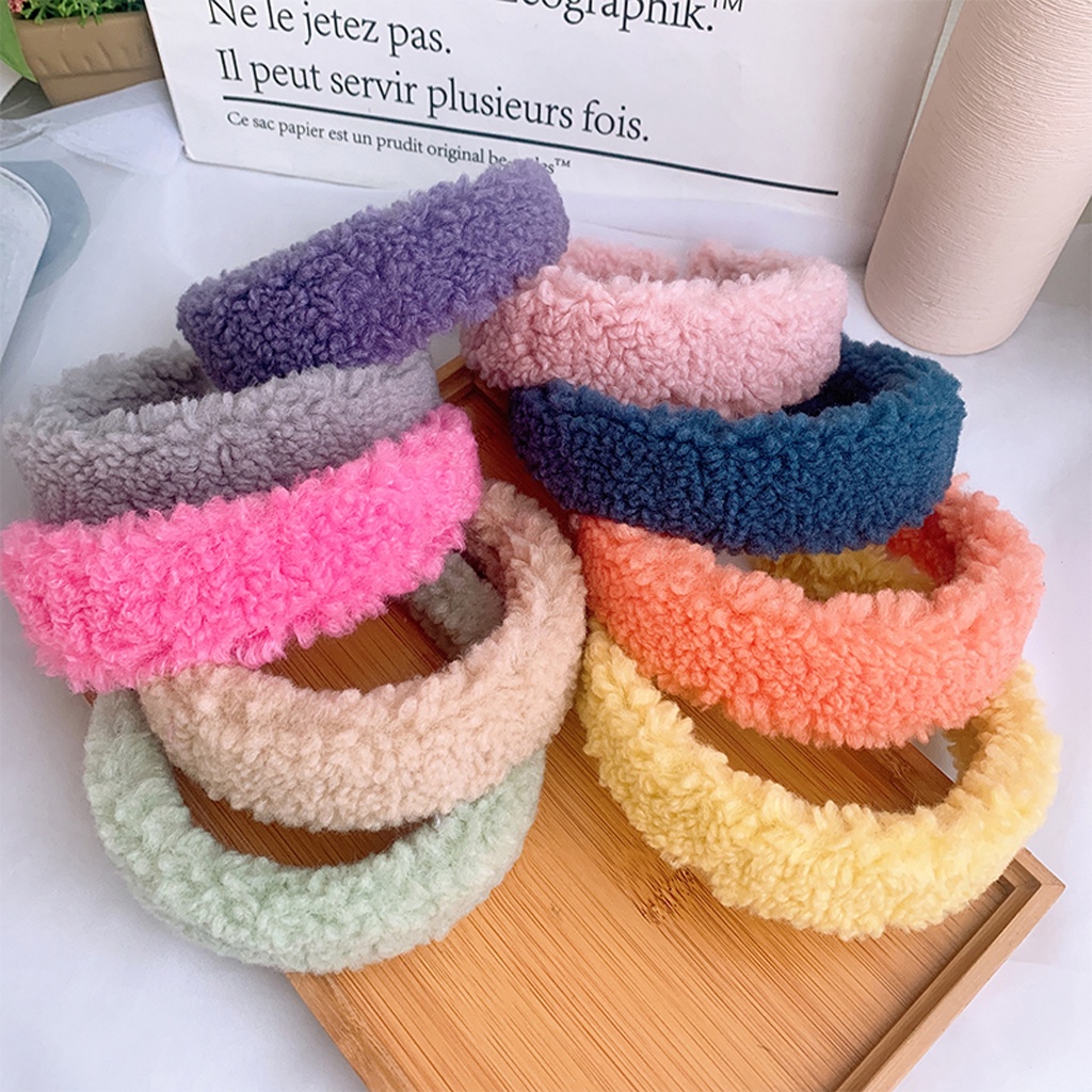 INDOMINI Bando Korea Bulu Lembut Fluffy &amp; Tebal Bando Korea Wool Lembut A075