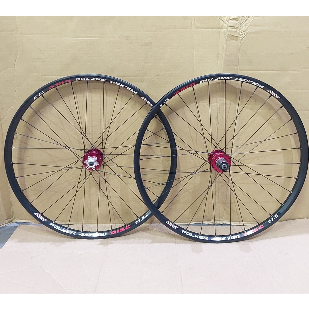 Wheelset FOLKER AM700 27.5inch Disc Brake 6 Bolt Original Wheel Set