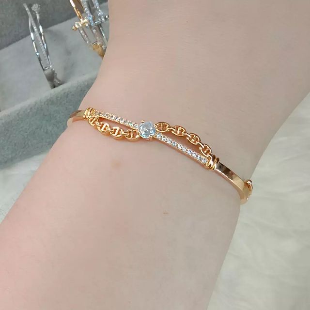 La Vienne - Gelang Bangle Titanium Wanita - Jazlyn