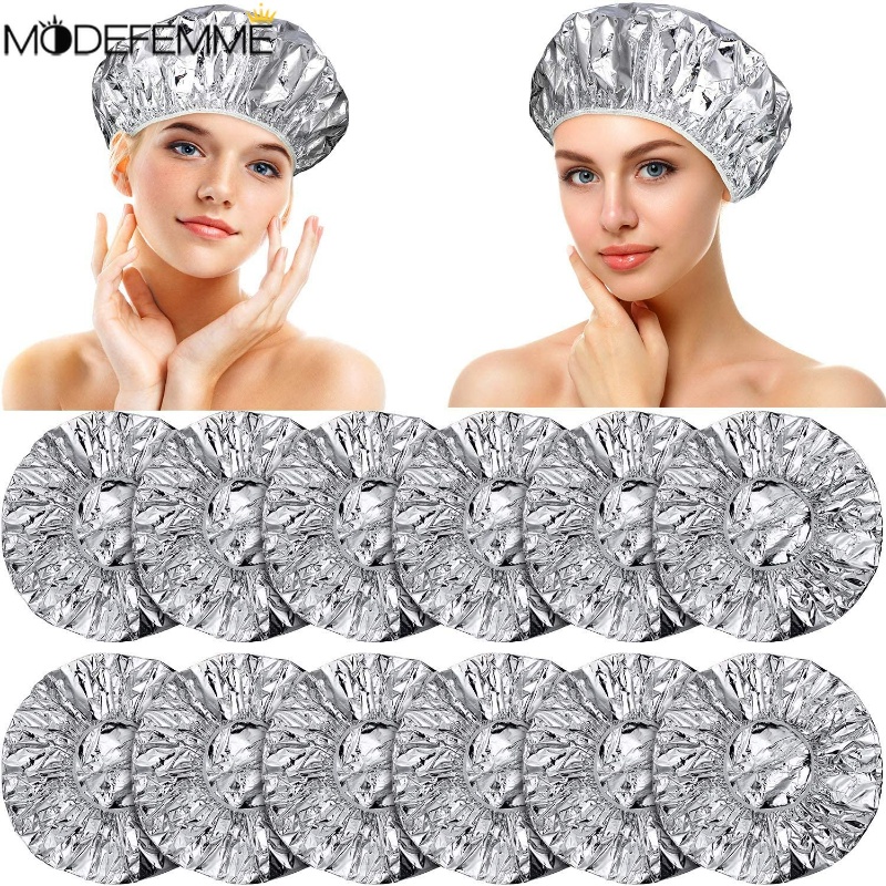 Elastis Tahan Air Peredam Panas Ultra-Tipis Rambut Perm Topi Reusable Topi Pengolahan Rambut Tahan Air Tahan Debu Menutrisi Pewarna Rambut Topi Timah Foil Aluminium Foil Rambut Perm Topi