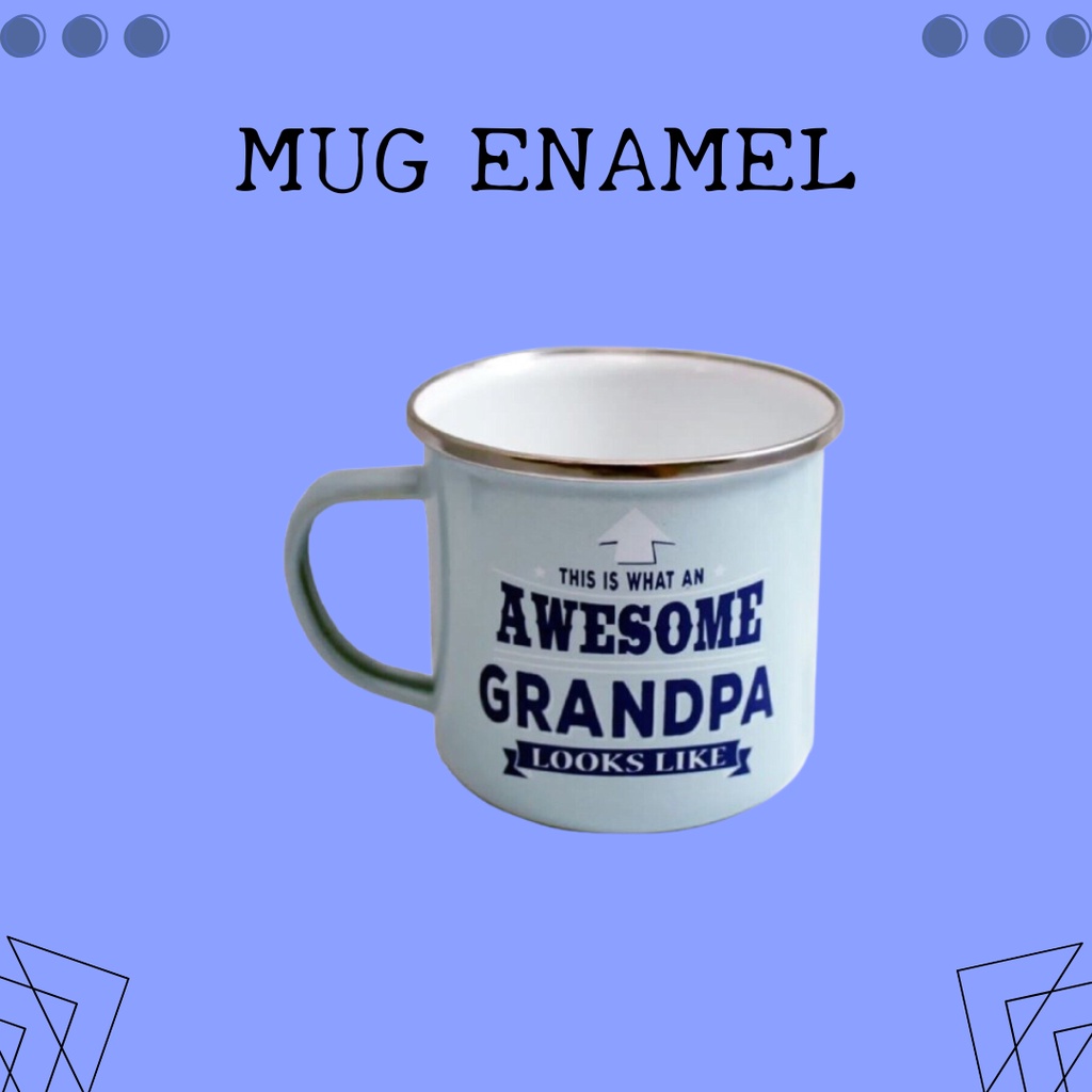 Mug Enamel Jadul/Cangkir Seng Jadul