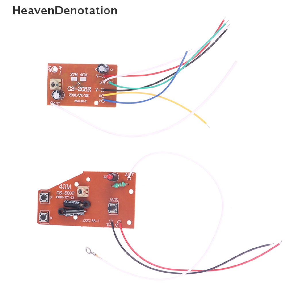 [HeavenDenotation] 5ch RC Remote Control Papan Pemancar Dan Receiver Sirkuit 27MHz HDV