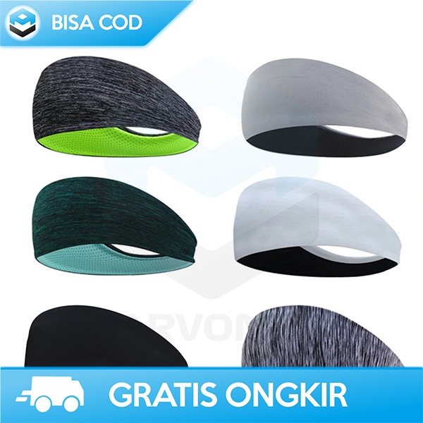 IKAT KEPALA ELASTIS HEADBAND SPORT AKSESORIS KEPALA NYAMAN LEMBUT A83