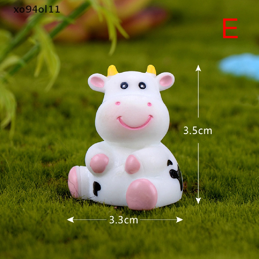 Xo Botol Susu Sapi Lucu Mini Miniatur Patung Dekorasi Rumah Boneka Lanskap Mikro OL