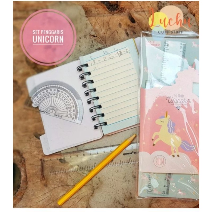 

Penggaris plastik Unicorn
