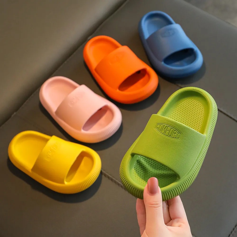 [101] Sendal Slop Jelly Anak Eva/ Sandal Bahan Karet Lembut Elastis Anti Slip Import