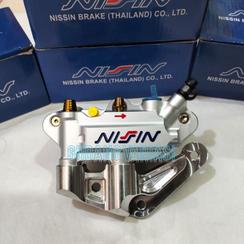 KALIPER MONOBLOK 4 PISTON PLUS BREKET NINJA R NINJA RR NINJA 150 SATRIA FU