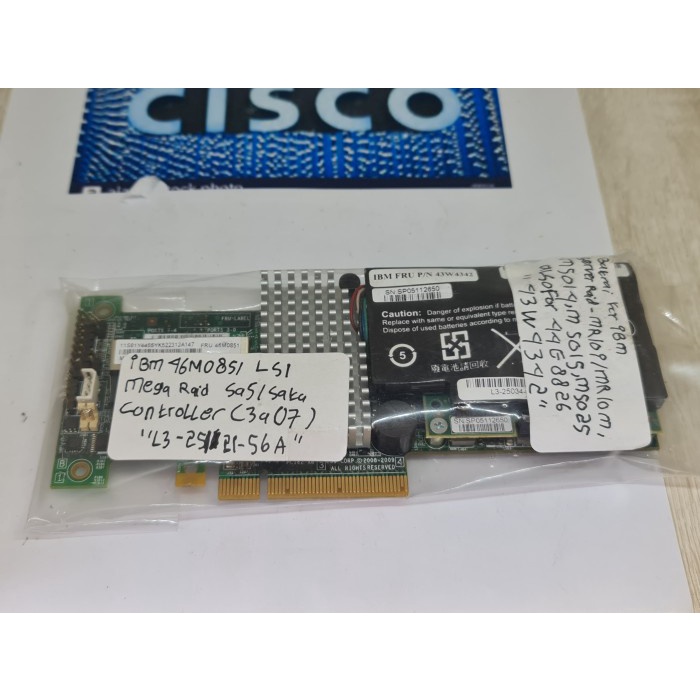 IBM ServeRAID M5015 SAS SATA Controller FRU 46M0851 R-128  S_N_COMP