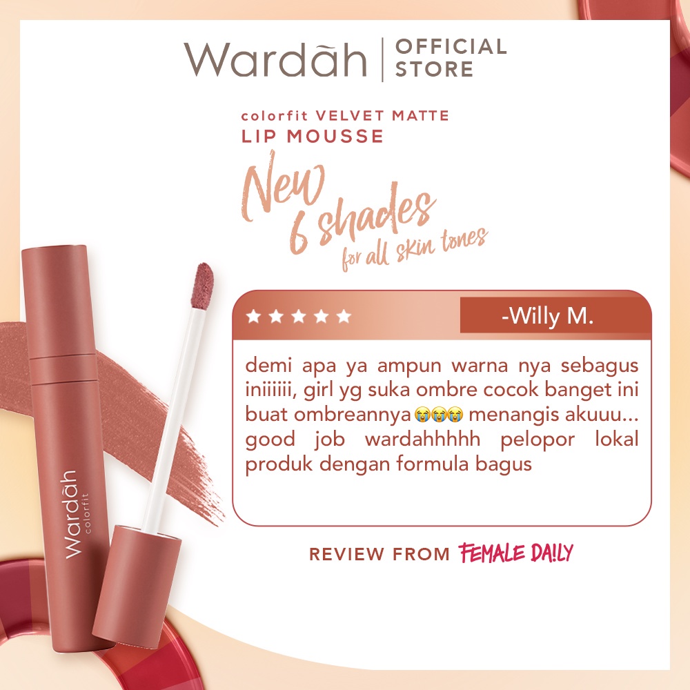 Wardah Lip Velvet BPOM | Lip Velvet Wardah BPOM | Wardah Lip Velvet Matte | Wardah Colorfit Velvet Matte Lip Mousse