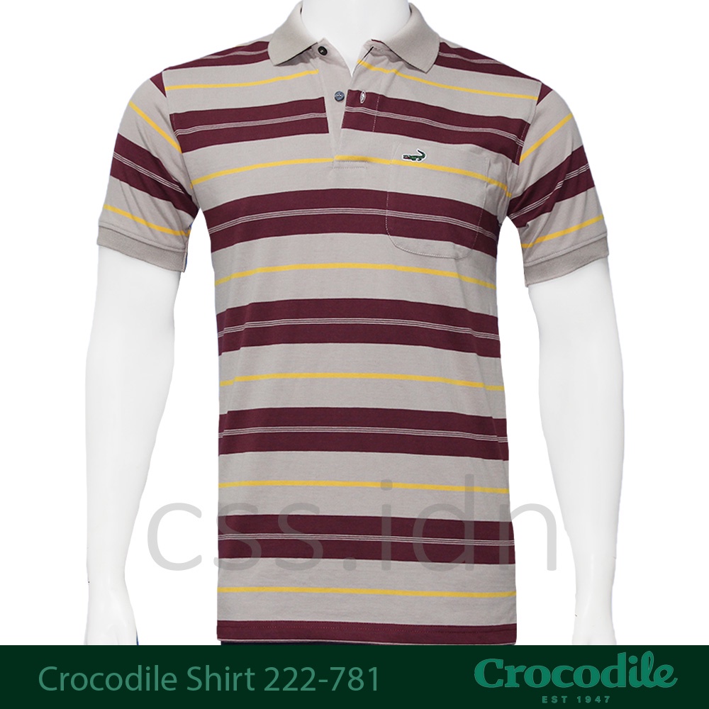 Kaos Kerah Polo Pria Crocodile Slim Fit 222-781