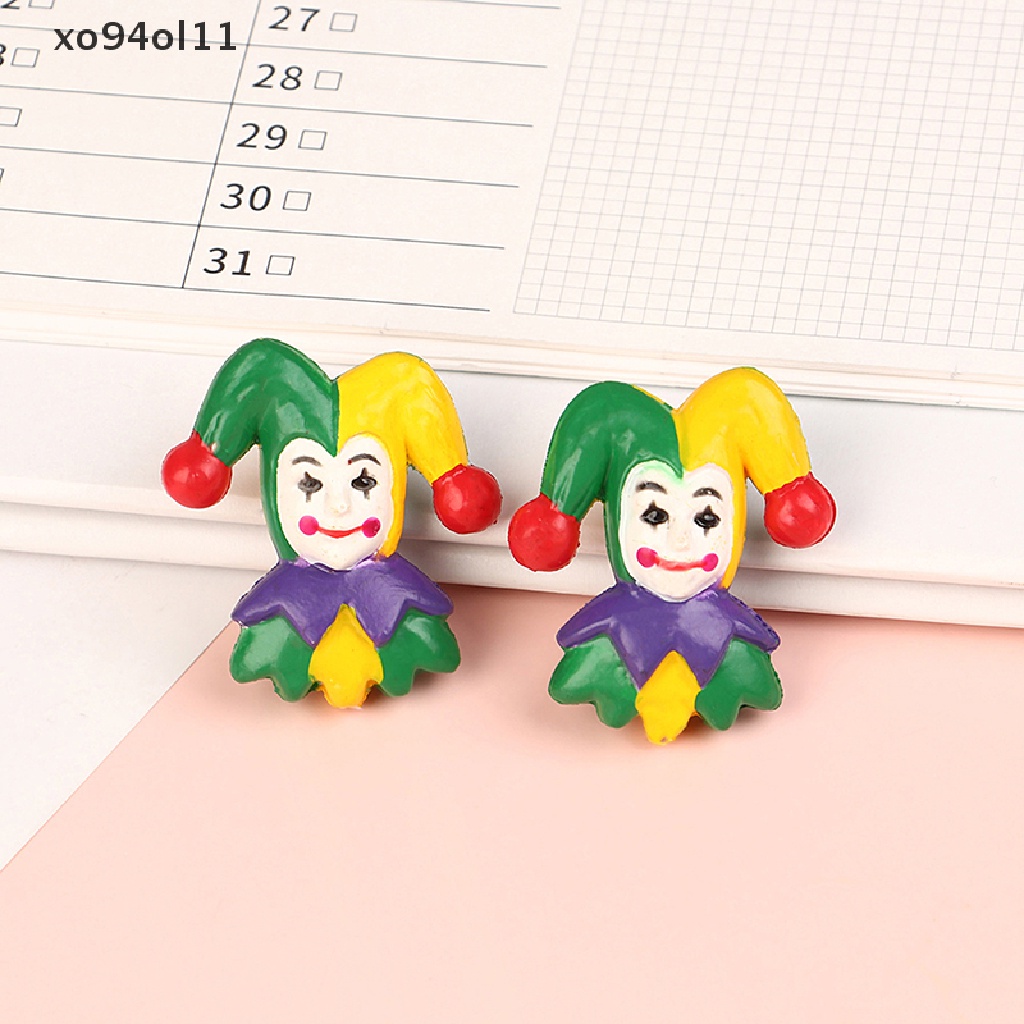 Xo 1Pc 1: 12rumah Boneka Miniatur Model Badut Desktop Ornamen Lanskap Mikro Home Living Scene Decor Mainan Aksesoris Rumah Boneka OL