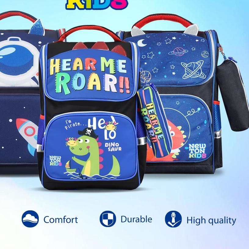 ♞ Newtonkids - Tas Ransel Susun Anak Terbaru/Tas Ransel Sekolah SD/Tas Newton Kids/Tas Ransel Karakt
