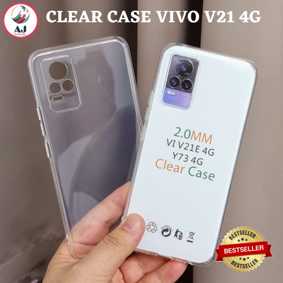 CASE COVER C/C- VIVO Y75 5G V23e V21 4G V21 5G V19 V17 PRO S1 S1 PRO Z1 PRO CASE SOFTCASE HD BENING 2.00mm CLEAR SOFT TRANSPARAN SILIKON CLEAR V7 PLUS V7+  V9 V23E V23 e 5G