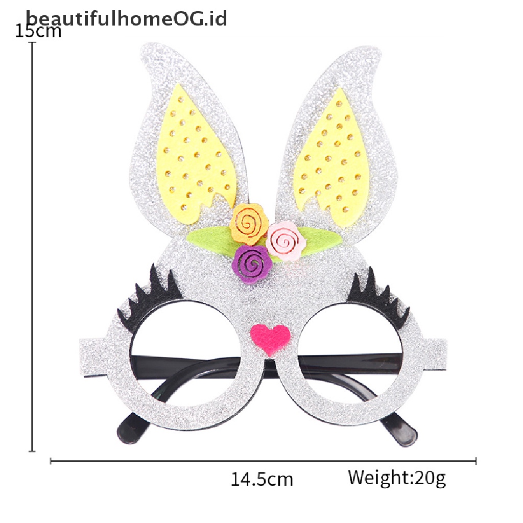 // Beautifulhomeog.id// Aksesoris Kacamata Paskah Kartun Egg Rabbit Egg Goggle Frame Untuk Anak **
