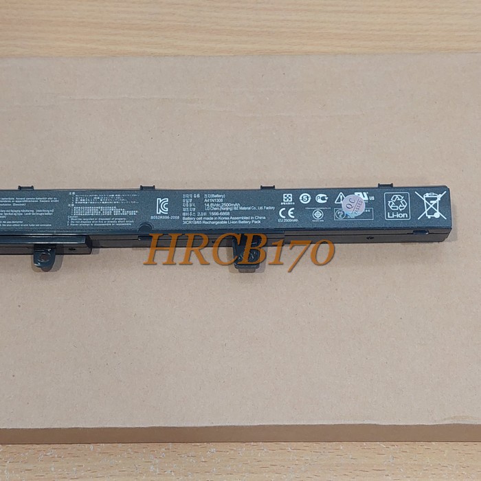 Baterai Laptop Asus X451CA X551C X451C X451 A41N1308 A31N1319 New -HRCB