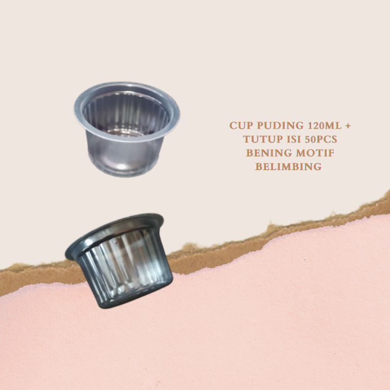 CUP PUDING+TUTUP 120ML 120ML