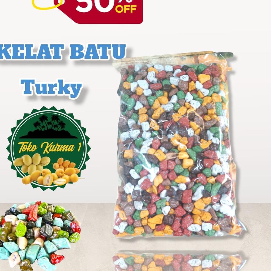 

♞ Coklat/coklelat batu krikil saudi/turky 1kg ➱