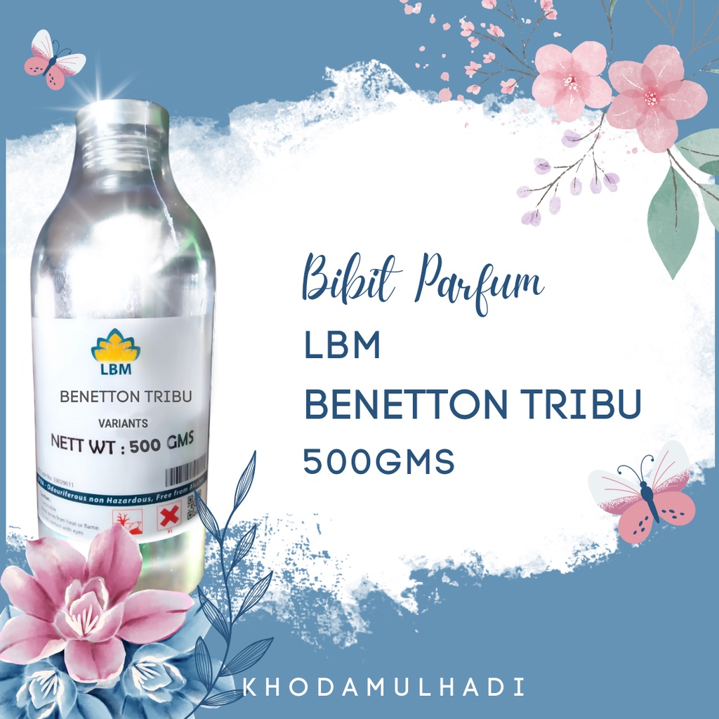 BENETTON TRIBU BIBIT PARFUM BY LBM 500GMS ORIGINAL SEGEL PABRIK 100%