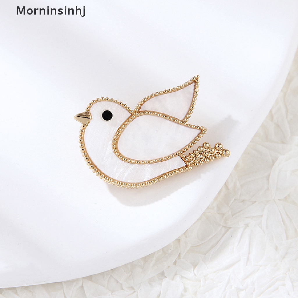 Bros Burung Enamel Mornin Putih Bros Dove of peace Untuk Pesta Perjamuan Clothese Jewelry id