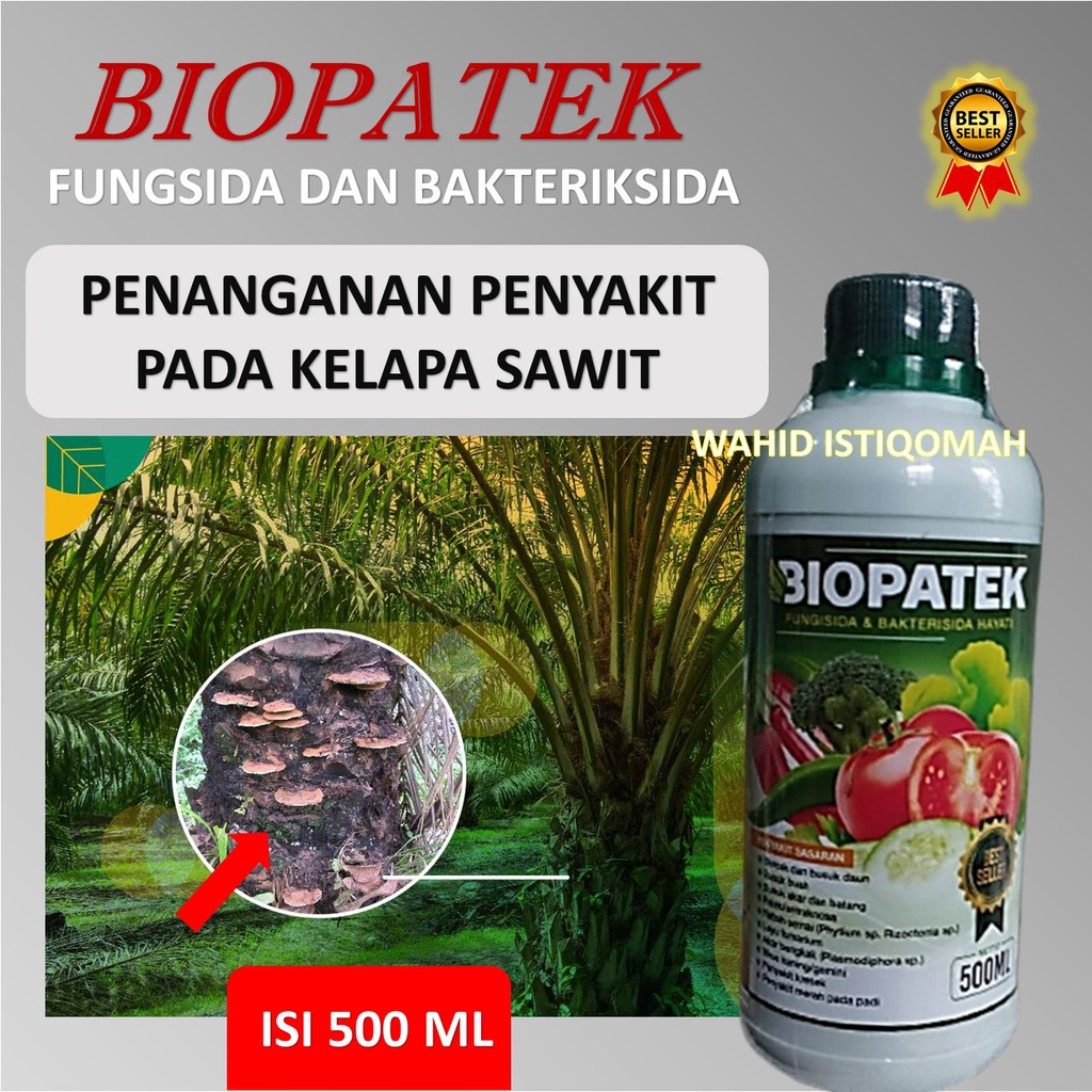 PROMO BIOPATEK Fungisida Virus Kuning daun kelapa sawit,Pupuk Organik Hama Virus Kuning kelapa sawit
