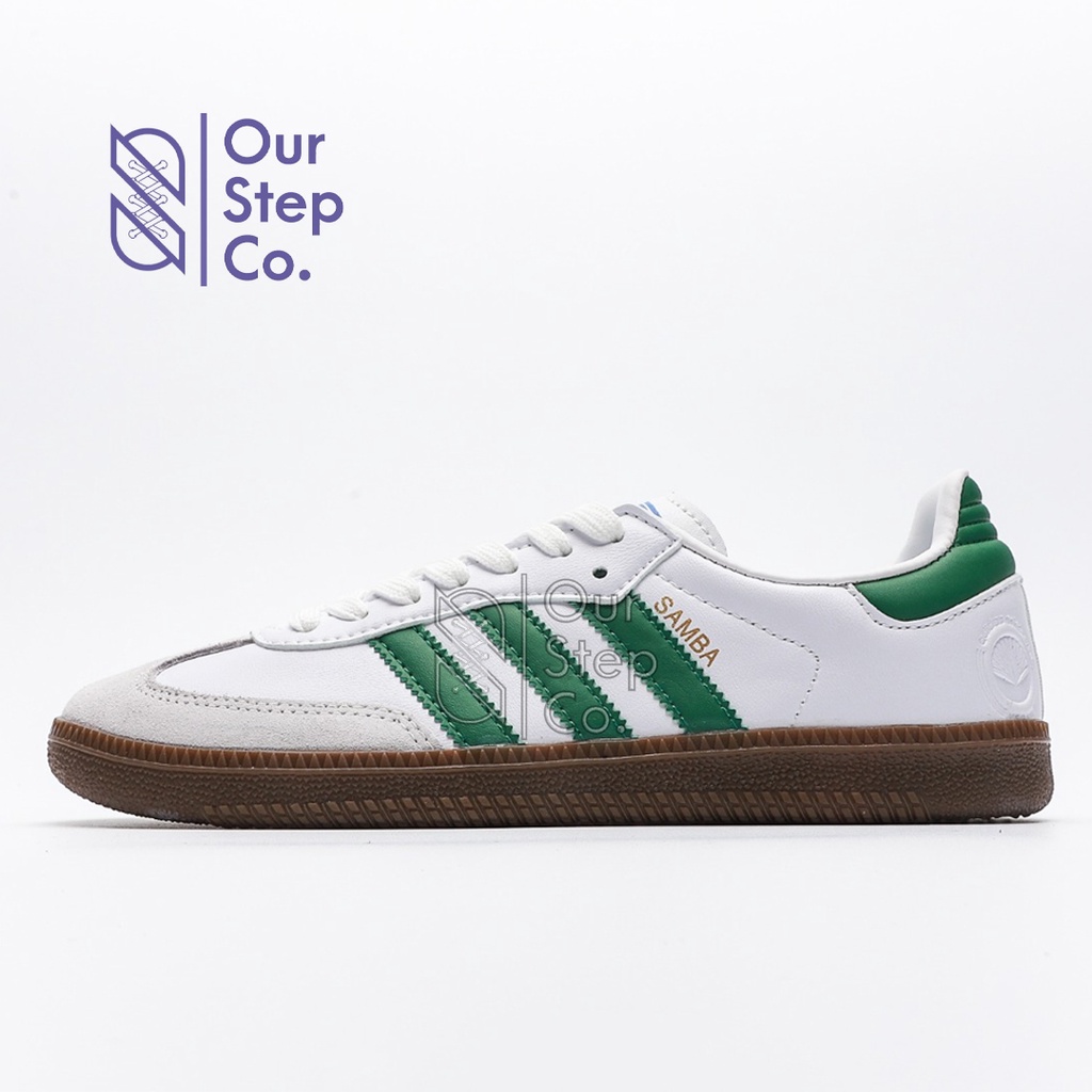 Sepatu Adidas Samba Vegan White Green Gum Original BNIB