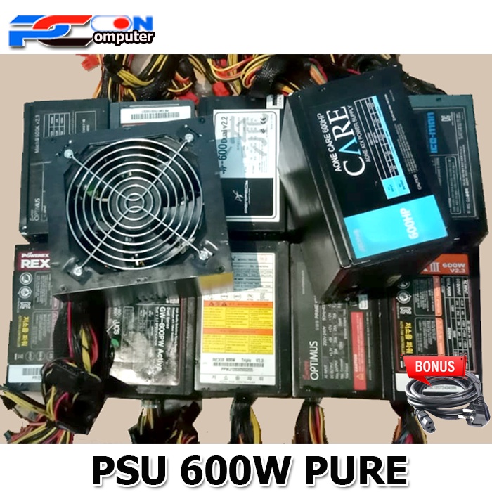 PSU 600watt 2x6 pin vga | Power Supply 600W