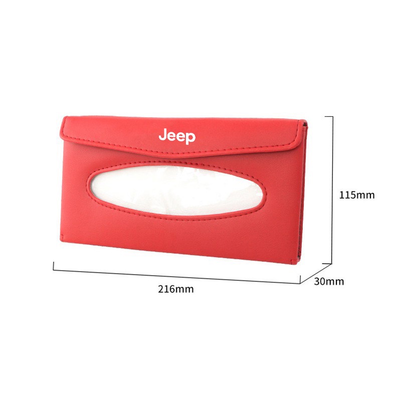 Jeep Tempat Penyimpanan Tisu Sun Visor Mobil Auto Paper Towel Leather Tissue Box Untuk Kompas Renegade2022 Willys Wrangler jk Cherokee xj