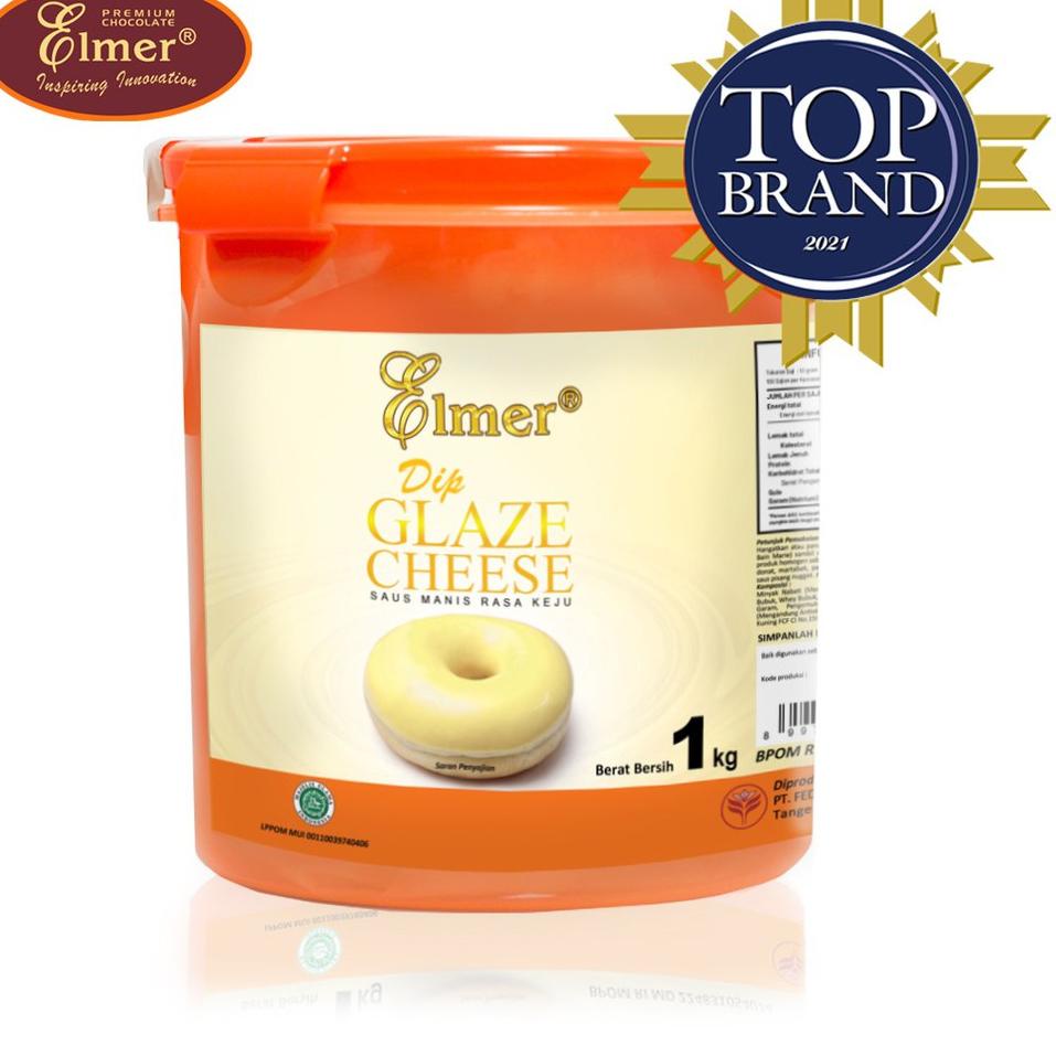 

☚ Elmer Dip Glaze Cheese 1 kg | Topping Donat | Selai Roti ☝