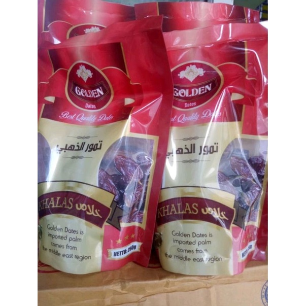 

Kurma GOLDEN Dates KHALAS Best Quantity DatesKemasan Exclusive 500 & 250 GR