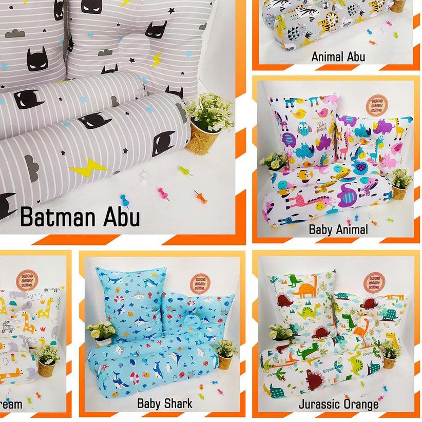 ❆ Bantal Bayi Set Guling (1 Bantal + 2 Guling) - Set Bantal Guling Bayi ANTI BENJOL & GATAL ✳