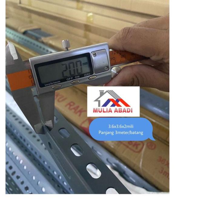✲ besi siku lubang 2mili 3meter /siku lubang panjang 3mter 2mili (harga pabrik) ◙