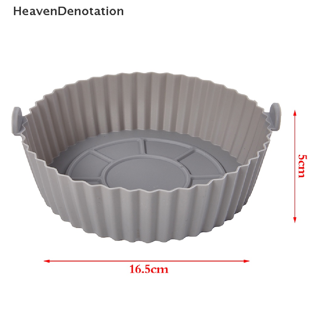 [HeavenDenotation] 16.5cm Air Fryer Silicone Pot Air Fryer Basket Liner Anti Lengket Oven Baking Tray HDV