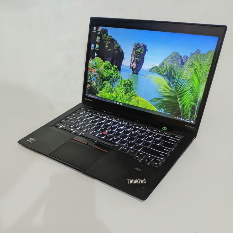 laptop Ultrabook tipis lenovo thinkpad x1 carbon - core i5 - Ssd 256gb - Windows ori