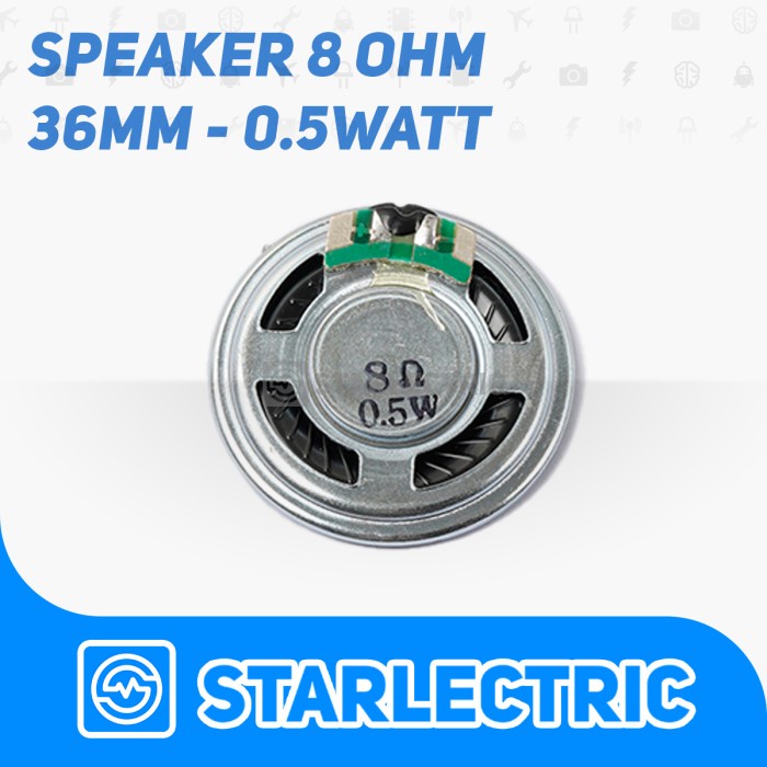 Terlaris Speaker Mini 0.5 W 8 Ohm 8Ohm Kecil Small 0.5W