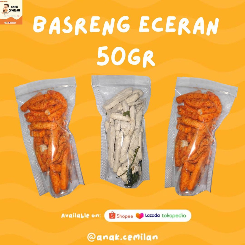 

BASRENG ECER dan GROSIR (PAKET USAHA) 50gr / BASRENG PEDAS DJ dan ORIGINAL DJ