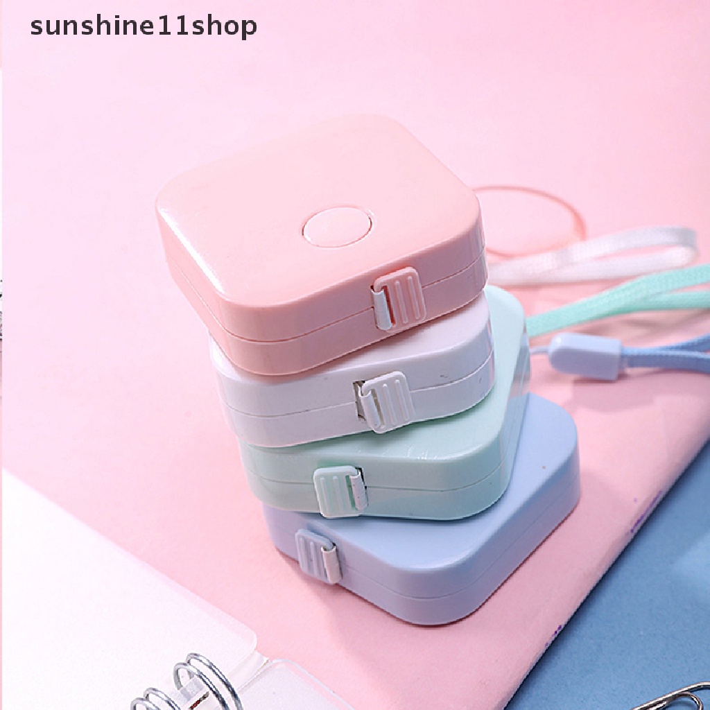 Sho Measuring Tape Portable Kulit Lembut Penggaris Skala Ganda Ditarik Penggaris Tinggi Badan Anak Alat Jahit Untuk Kantor Sekolah Rumah Perlengkapan Alat Tulis N