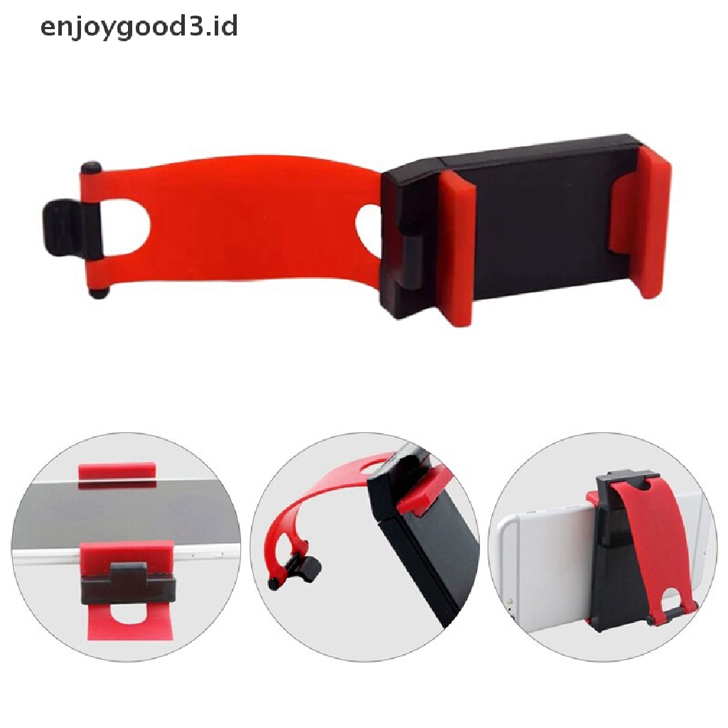 【 Rready Stock 】 New Car Phone Holder Steering Wheel Phone Holder Universal Mount Buckle al Steering Wheel Phone Holder Navigation Car Auto Accessories （ ID ）