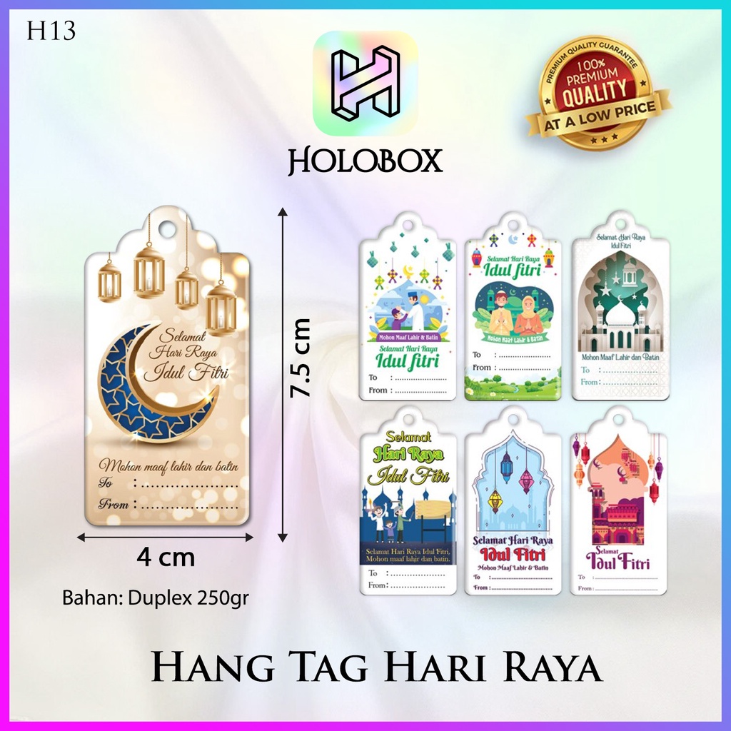 

Hang Tag – Label baju - Hang Tag Hari Raya 7,5x5 | H13
