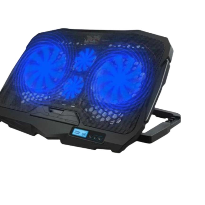 ℮ Unitech Cooler Cooling Pad Laptop 4 Fan Super Kencang S18 ➵