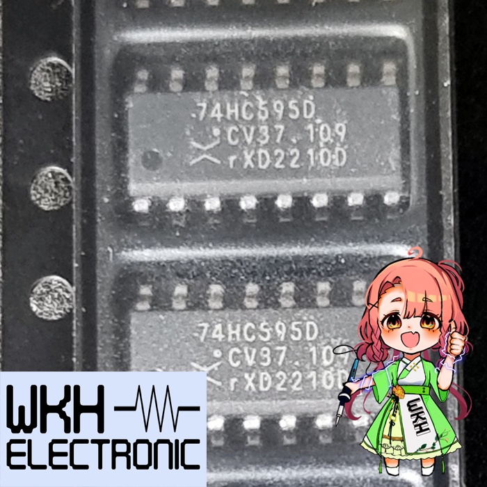 ORIGINAL 74hc595 74hc595d Smd Sop-16 IC Shift Register Chip AU08