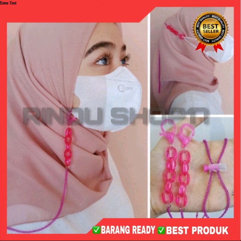 (RS)Tali masker/strap masker/ 2in1 strap dan konektor masker