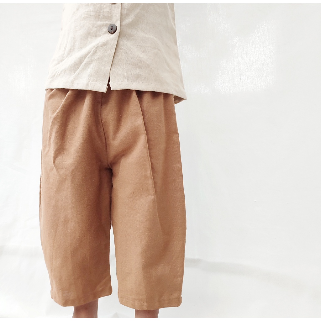 Littlepopy Harem Pants - Celana Panjang Linen Anak Cowo Laki-Laki Korea Murah