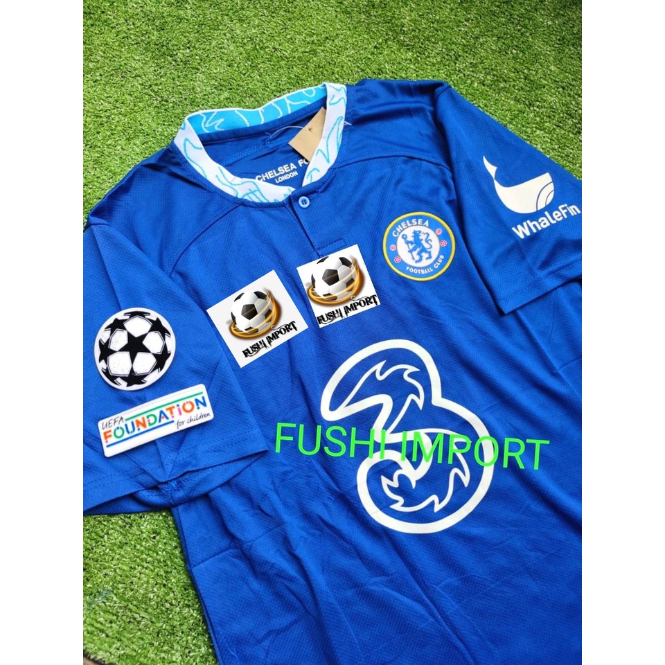 Jersey Baju Bola Chelseaa Home Full Patch 2022 2023 Grade Ori