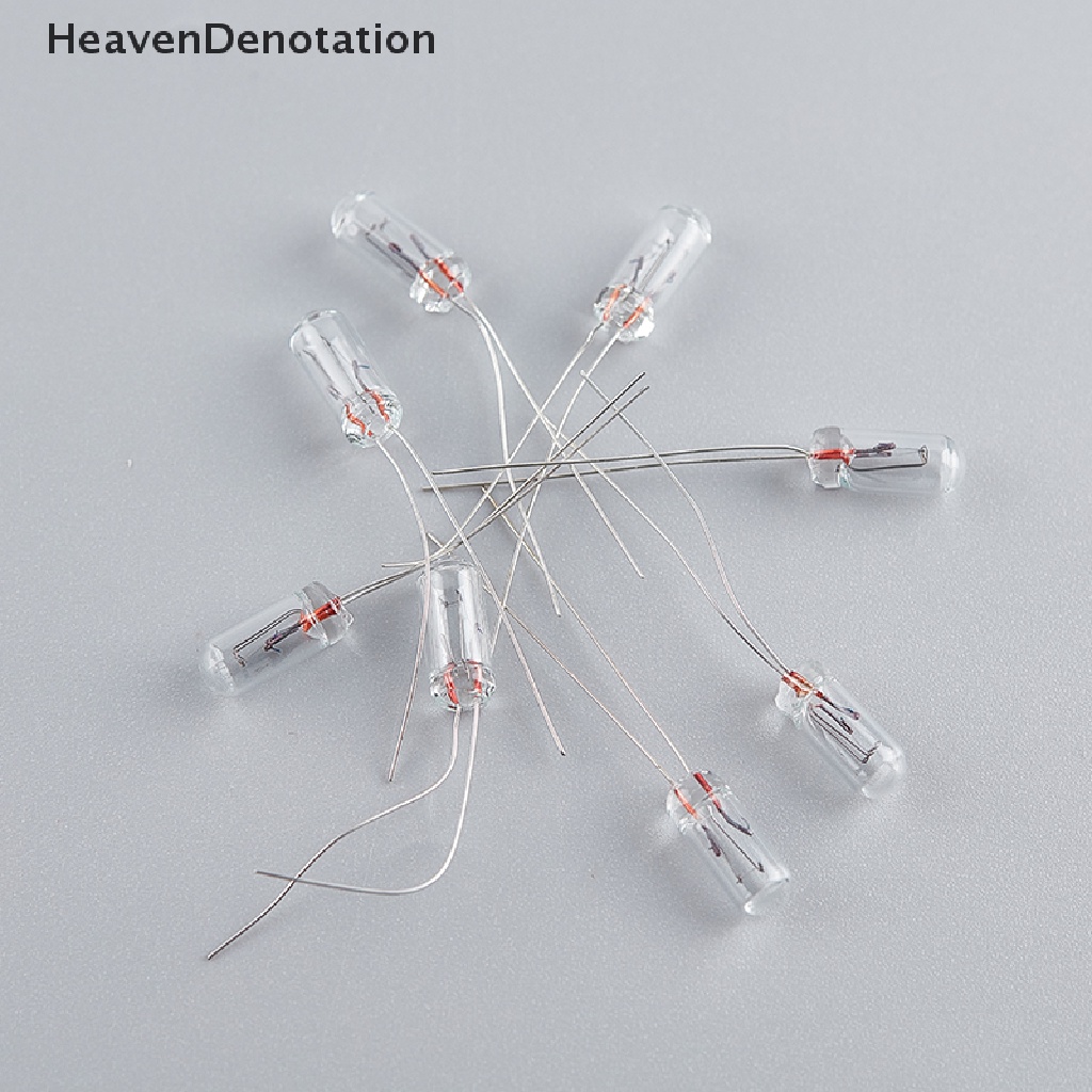 [HeavenDenotation] 10pcs Mini 3 / 4 / 5mm 3 / 6 / 12 / 24V Lamp Light Bulb Edison Incandescent Filament Rice HDV