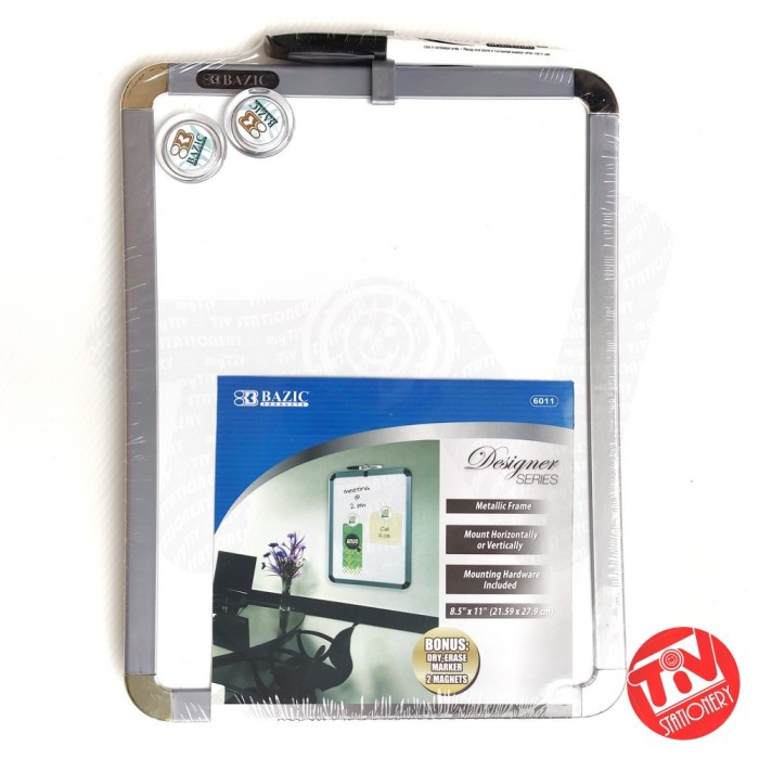 

BISA COD Papan Tulis Whiteboard Bazic Magnetic (Bonus Spidol & 2 Magnet)